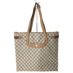 ▼▼ GUCCI グッチ オールドグッチ ヴィンテージ シェリーライン トートバッグ  39.02.091 Bランク