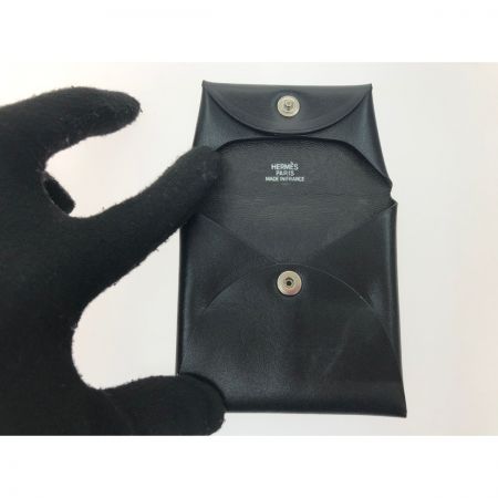  HERMES エルメス コインケース 小銭れ バスティア  ブラック