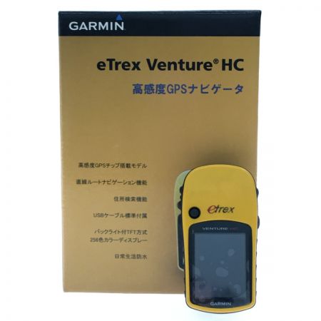  GARMIN ガーミン eTrex Venture HC ハンディGPS 箱・充電ケーブル付属 イエロー