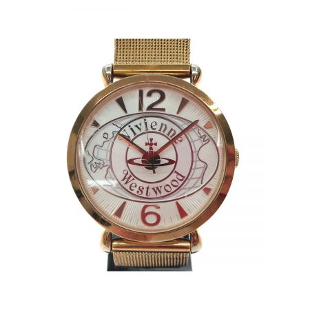 Vivienne Westwood ヴィヴィアン・ウエストウッド レディース腕時計 クオーツ WORLD ORB ウォッチ VW7765  ピンクゴールド Bランク