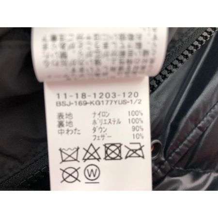  BEAMS ビームス メンズ ロングダウンジャケット タグ付き 11-18-1203-120-19-20 ブラック