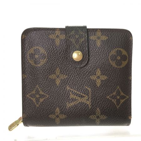  LOUIS VUITTON ルイヴィトン レディース モノグラム コンパクトジップウォレット  M61667