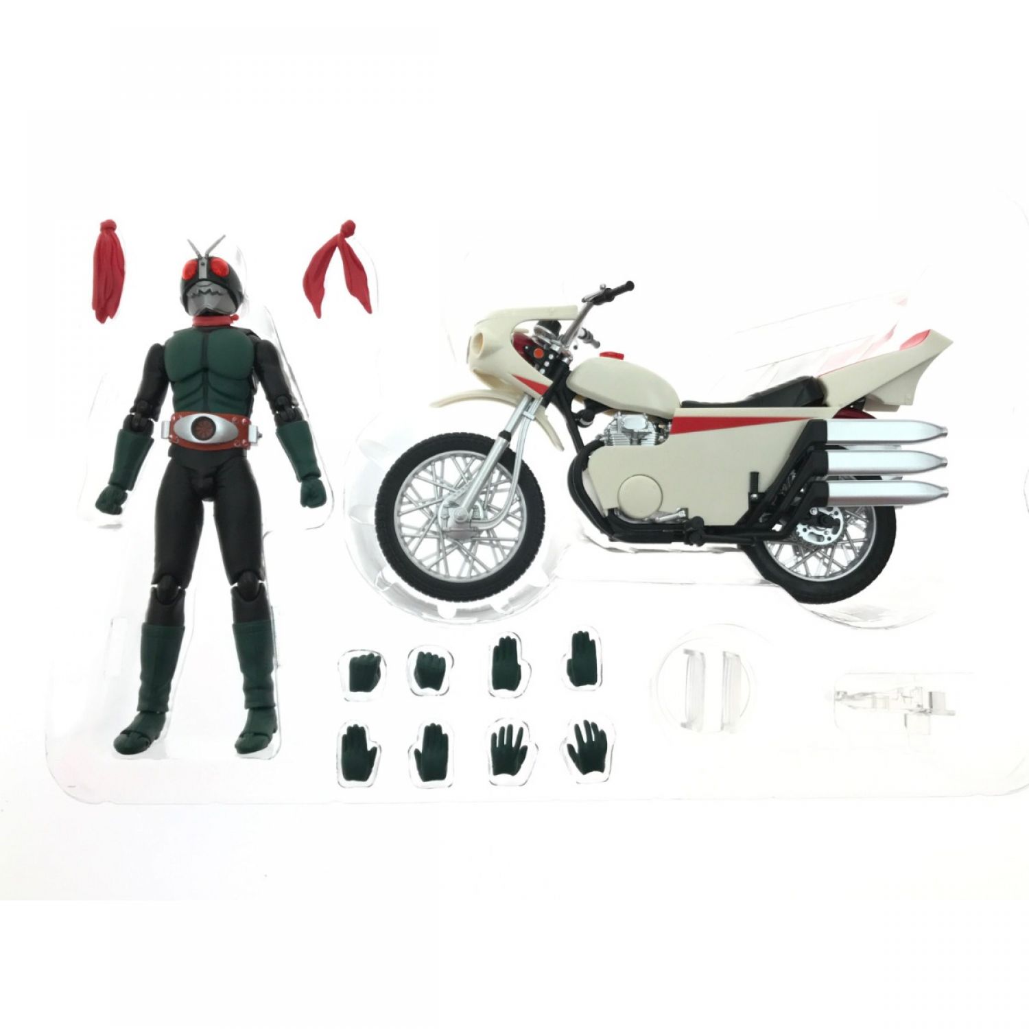 中古】 BANDAI バンダイ S.H.Figuarts 仮面ライダー旧2号＆サイクロン