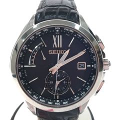  SEIKO セイコー メンズ ソーラー電波 ブライツ フライトエキスパート 8B63-0AL0 Bランク