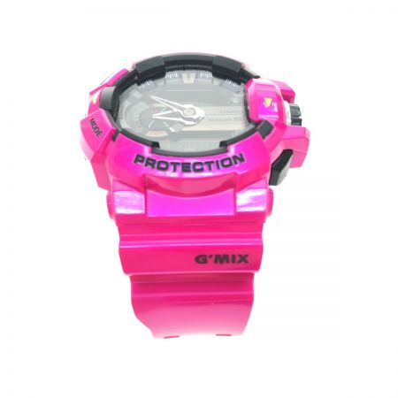  CASIO カシオ メンズ腕時計 クオーツ デジアナウォッチ G-SHOCK Gショック ジーミックス GBA-400-1AJF ピンク