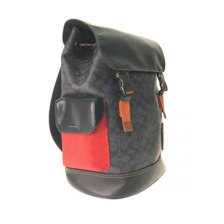  COACH コーチ バックパック リュックサック シグネチャー 69291 グレー×ブラック