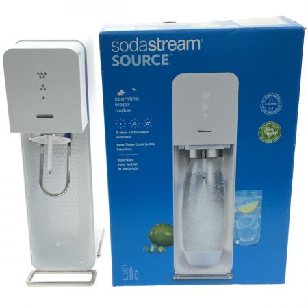   sodastream スターターキット ソーダーメーカー SOURCE V3 SSM1062 ガスシリンダー未開封 ホワイト