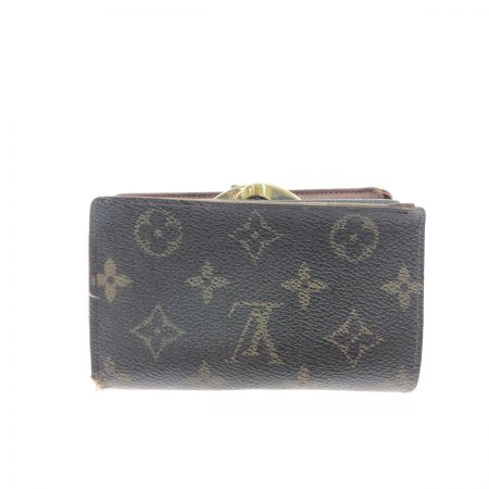  LOUIS VUITTON ルイヴィトン レディース 二つ折り財布 がま口 モノグラム ポルトモネ・ビエ ヴィエノワ M61663 ブラウン