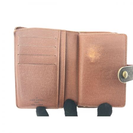  LOUIS VUITTON ルイヴィトン レディース 二つ折り財布 がま口 モノグラム ポルトモネ・ビエ ヴィエノワ M61663 ブラウン