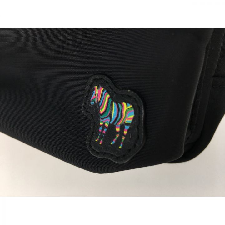 Paul Smith ポールスミス ウエストポーチ ボディクロスバッグ シマウマ マルチストライプ ロゴ ブラック｜中古｜なんでもリサイクルビッグバン