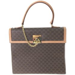 ▼▼ CELINE セリーヌ ヴィンテージ ハンドバッグ ガンチーニ マカダム柄 M13 Cランク