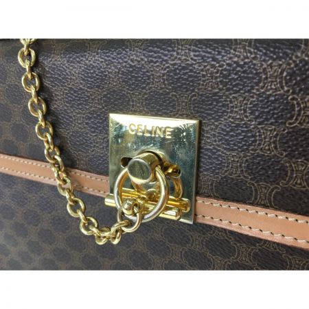 CELINE セリーヌ ヴィンテージ ハンドバッグ ガンチーニ マカダム柄 M13