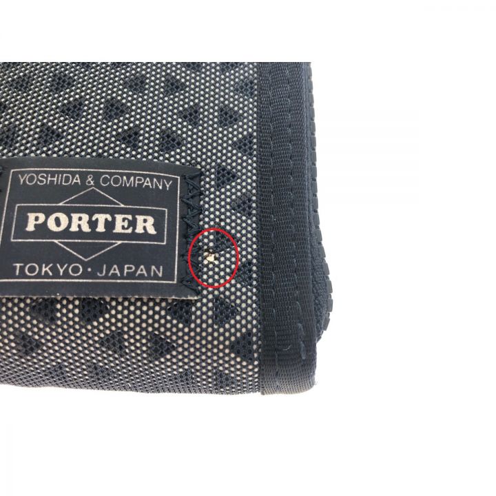 PORTER ポーター ヘキサリア ロングウォレット L字ファスナー 吉田カバン ネックウォレット ネイビー｜中古｜なんでもリサイクルビッグバン