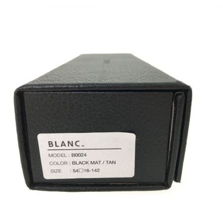  blanc アイウエア サングラス チタンフレーム ケース付 B0024 ブラック