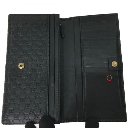 【中古】 GUCCI グッチ メンズ長財布 マイクログッチシマGG