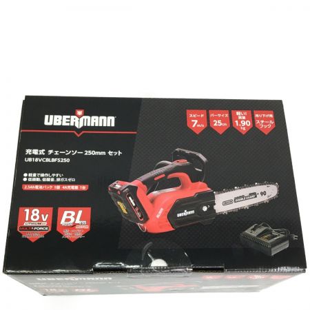  UBERMANN ウーバマン 大型工具 チェーンソー250mmセット UB18VCBLBFS250