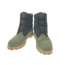 ▼▼ Timberland ティンバーランド プレミアム パファーブーツ A1URB Ａ2898 カーキ×ブラック Bランク