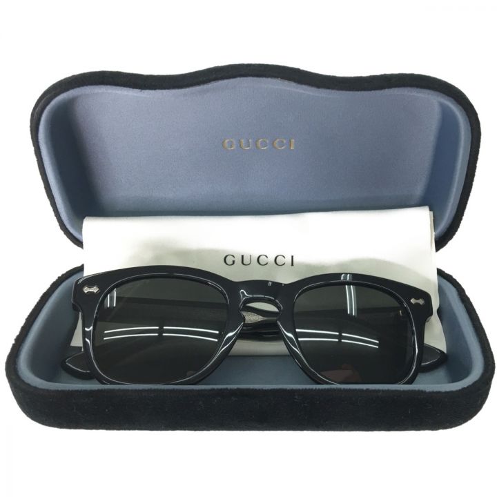 GUCCI グッチ アイウエア ユニセックス ウェリントン型 セルフレーム GG0182S ブラック｜中古｜なんでもリサイクルビッグバン