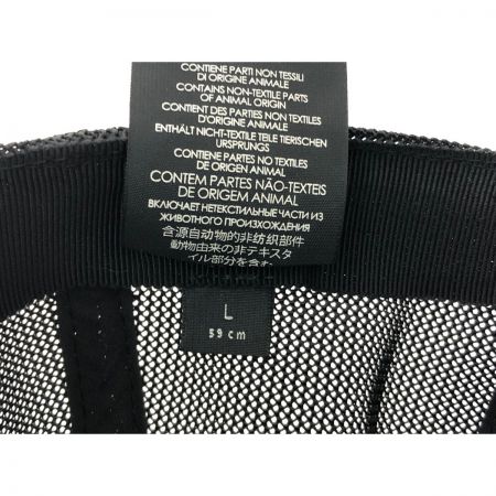  GUCCI グッチ GG ナイロン メッシュ キャップ 6パネル レザーパッチ ロゴ Lサイズ ブラック