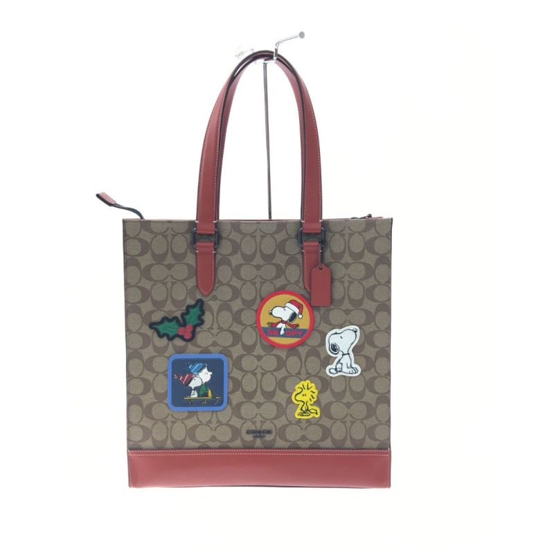 中古】 COACH コーチ アウトレット ピーナッツ×コーチ シグネチャー ...