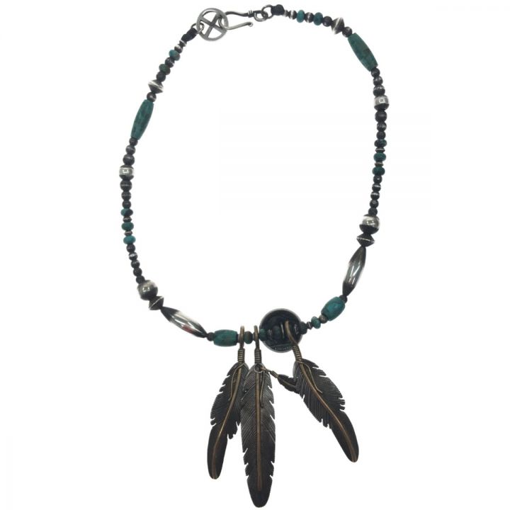 Harvey Mace フェザーネックレス 現状渡し フェザーSTERLING 12KGF H