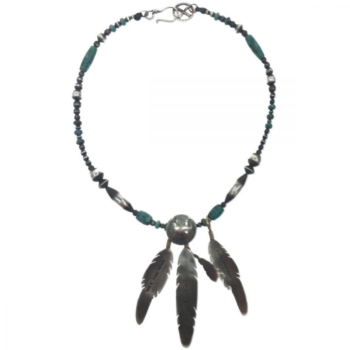 Harvey Mace フェザーネックレス 現状渡し フェザーSTERLING 12KGF H