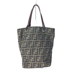 ▼▼ FENDI フェンディ ズッカ柄 ミニバッグ ミニトート  26598 ブラウン Cランク