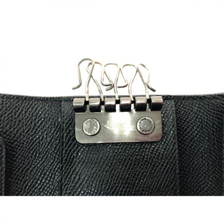 COACH コーチ ユニセックス 5連 キーケース クロスグレーン レザー アウトレット F73992 ブラック