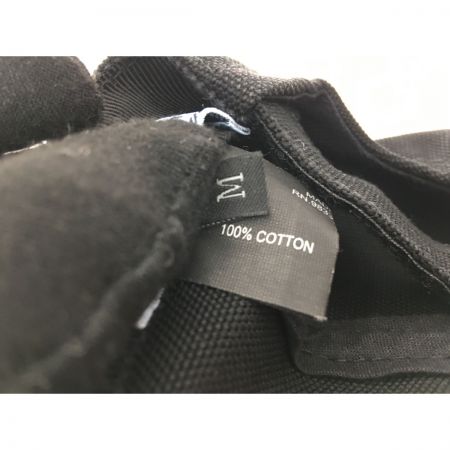  PRADA プラダ コットン キャップ 刺繍ロゴ Mサイズ ブラック