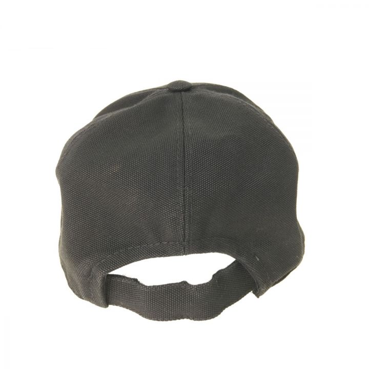 PRADA プラダ コットン キャップ 刺繍ロゴ Mサイズ ブラック - 中古