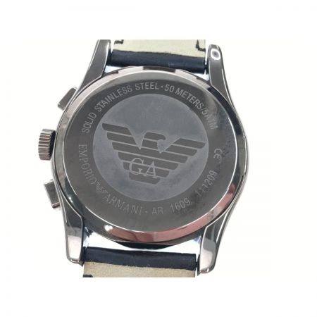  EMPORIO ARMANI エンポリオアルマーニ メンズ腕時計 クオーツ クロノグラフ デイト AR1609