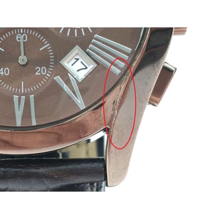  EMPORIO ARMANI エンポリオアルマーニ メンズ腕時計 クオーツ クロノグラフ デイト AR1609