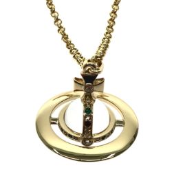 ▼▼ Vivienne Westwood ヴィヴィアン・ウエストウッド ゴールドカラーオーブネックレス Aランク