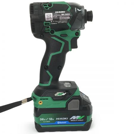  HiKOKI ハイコーキ インパクトドライバ ケース・バッテリー・充電器付属 WH36DC(2XPS) グリーン