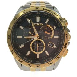 ▼▼ CITIZEN シチズン メンズ腕時計 電波ソーラー エコドライブ ラジオコントロール コンビ  E660-S122244 Bランク