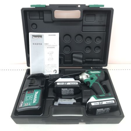 ДД MAKITA マキタ インパクトドライバ バッテリー・充電器・ケース付 程度A MTD002DSX グリーン