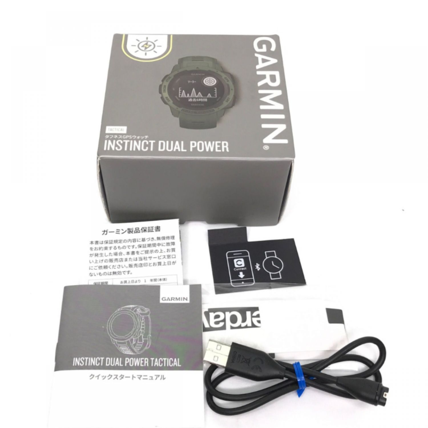 中古】 ＧＡＲＭＩＮ GARMIN ガーミン Instinct Tactical Dual Power