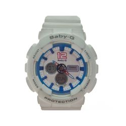 ▼▼ CASIO カシオ レディース腕時計 クオーツ Baby-G PROTECTION  BA-120-7BJF ホワイト Bランク