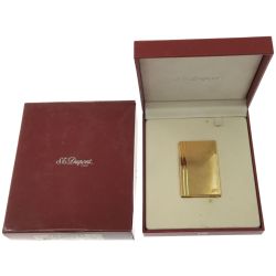 ▼▼ S.T.Dupont エステーデュポン ギャッツビー ダイヤモンド ヘッドカット ローラー ガスライター 18260 ゴールド Bランク