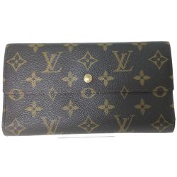 ▼▼ LOUIS VUITTON ルイヴィトン 三つ折り長財布 モノグラム ポルト トレゾール インターナショナル M61215 Bランク