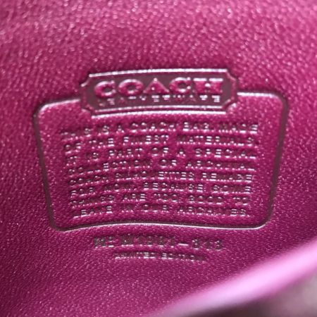  COACH コーチ ショルダー ウォレット ミニ シグネチャー アウトレット 313 ワインレッド