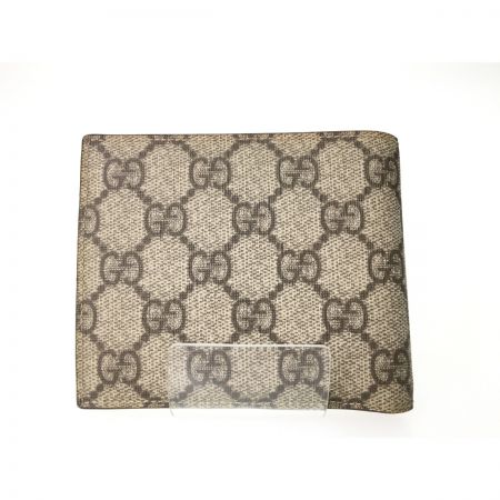 【中古】 GUCCI グッチ 二つ折り財布 GGスプリーム