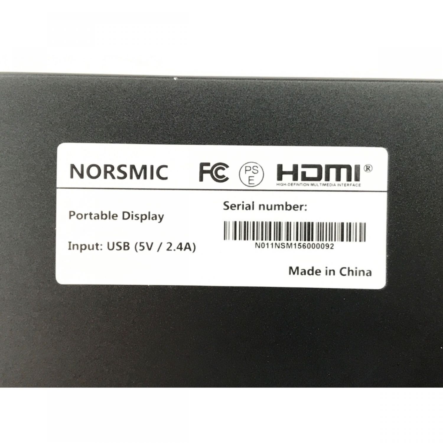 ROADOM 15.6インチ ブラック モバイルディスプレイ モバイルモニター
