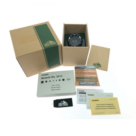  CASIO カシオ メンズ腕時計 ソーラー充電 PRO TREK プロトレック  PRW-3000 ブラック 