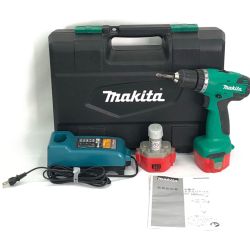 ▼▼ MAKITA マキタ 充電式ドライバドリル ケース・バッテリー2個付属 M655DWX グリーン x レッド Cランク