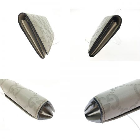  GUCCI グッチ メンズ 二つ折り長財布 グッチシマ   146229 ホワイト