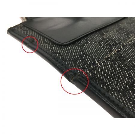  GUCCI グッチ GGキャンバス×レザー クロスボディ ショルダーバッグ  27639-200047 ブラック