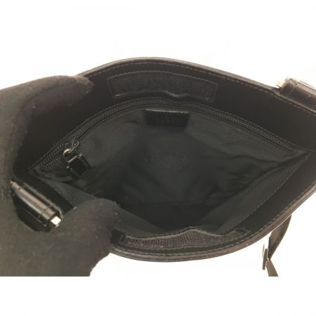  GUCCI グッチ GGキャンバス×レザー クロスボディ ショルダーバッグ  27639-200047 ブラック