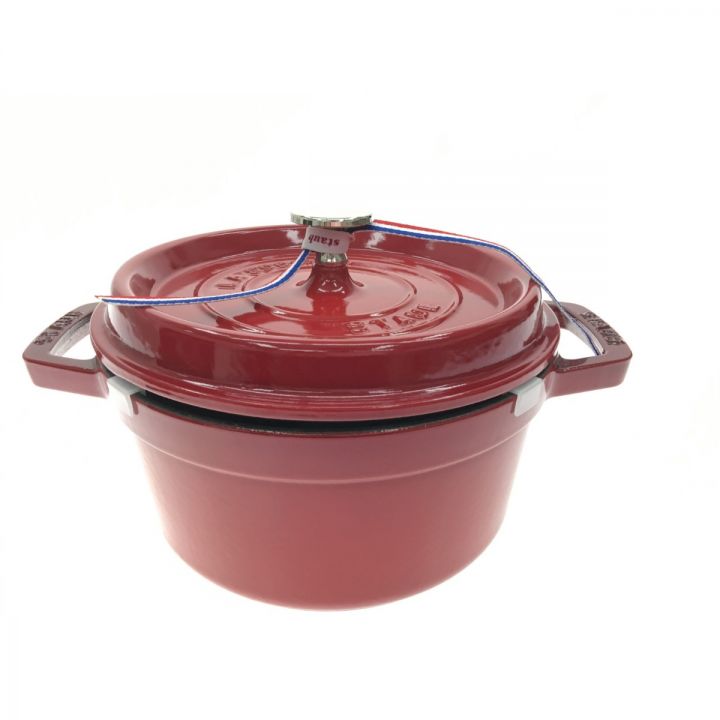 STAUB ストウブ ピコ ココット ラウンド 20cm 40509-820 レッド｜中古｜なんでもリサイクルビッグバン