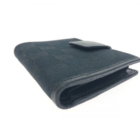  GUCCI グッチ レディース 二つ折り財布 コンパクトウォレット GGキャンバス×パテントレザー 155173 ブラック